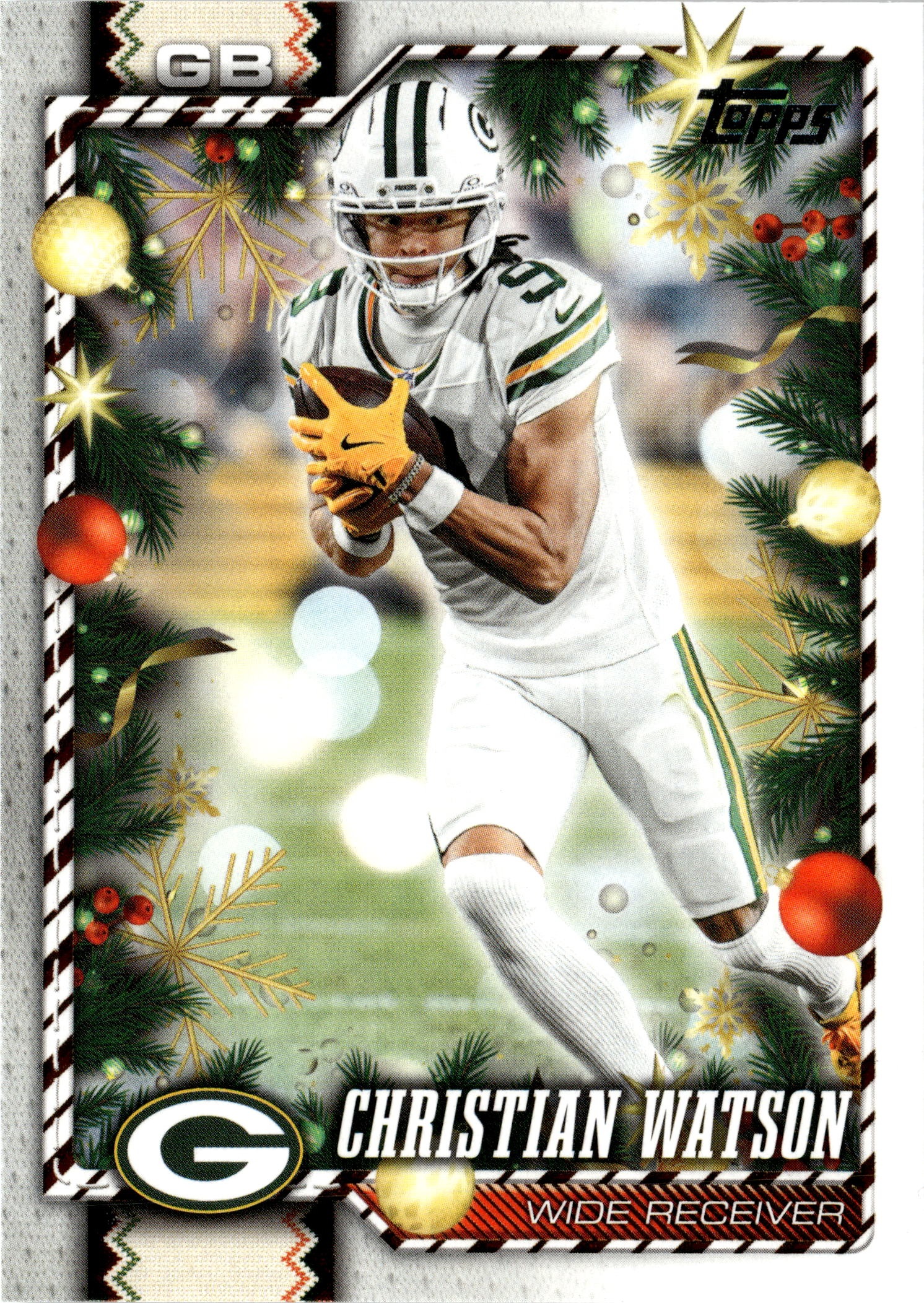 2026 Topps Holiday Christian Watson graded slab