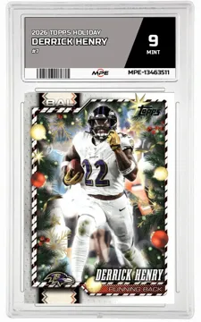 2026 TOPPS HOLIDAY #7 DERRICK HENRY MPE 9 MINT — graded card up for auction