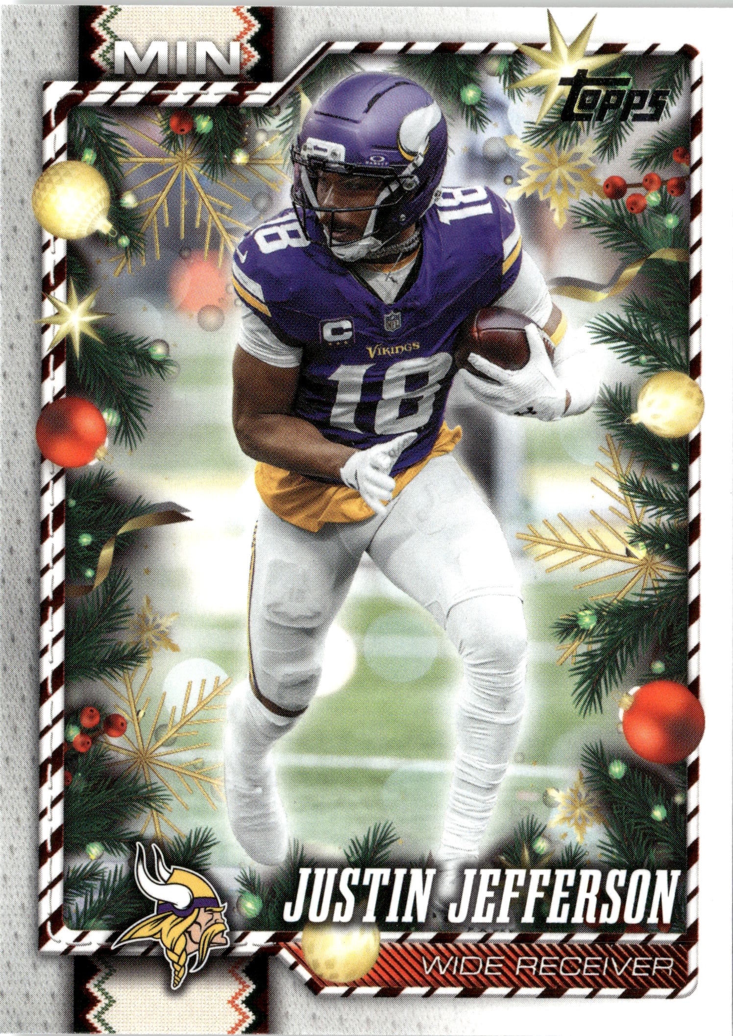 2026 Topps Holiday Justin Jefferson graded slab