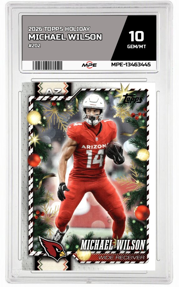 2026 TOPPS HOLIDAY #202 MICHAEL WILSON MPE 10 GEM/MT — graded card auctioned from the MPE vault
