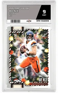 2026 TOPPS HOLIDAY Glitter #33 BO NIX MPE 9 MINT — graded card up for auction
