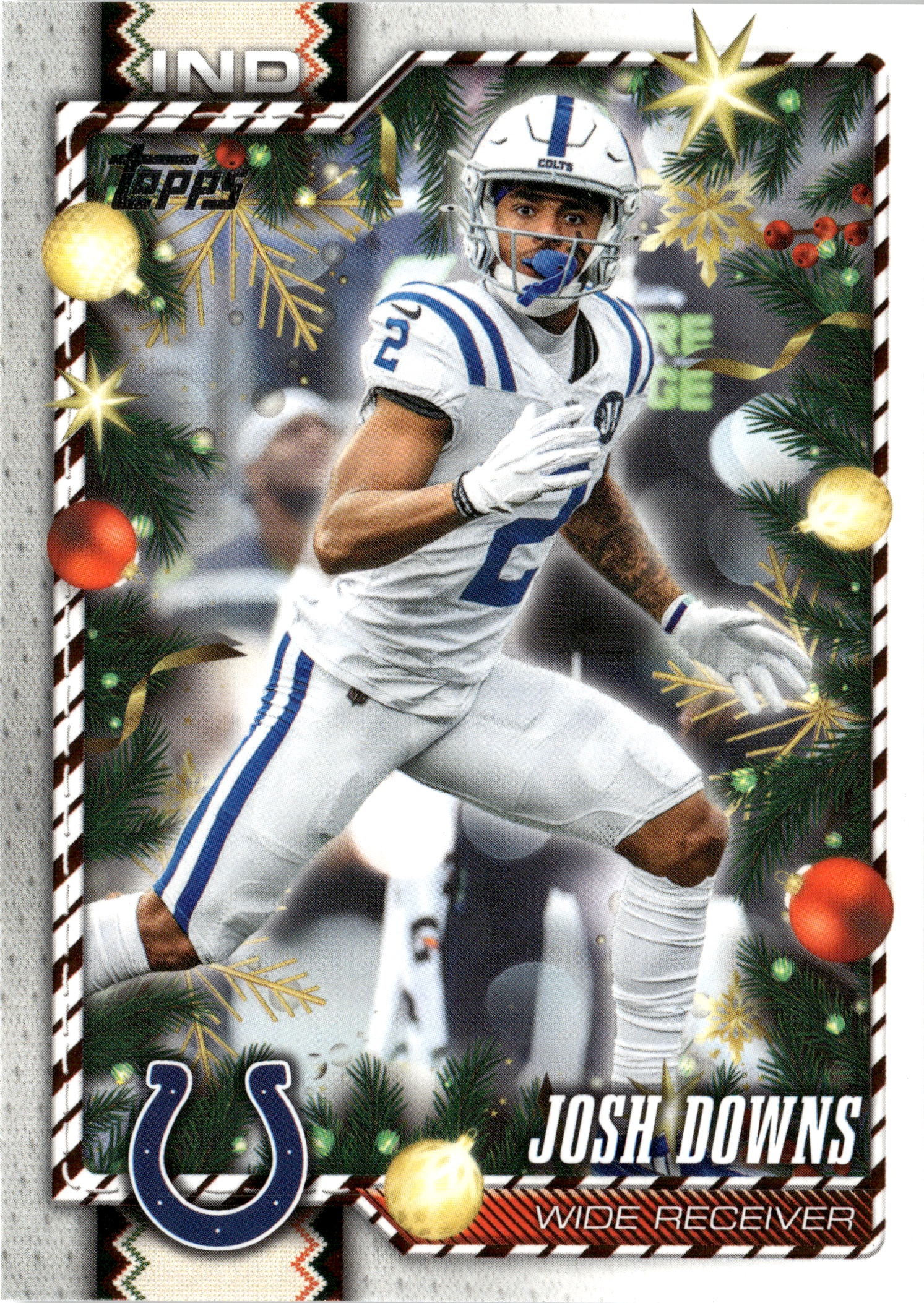 2026 Topps Holiday Josh Downs graded slab