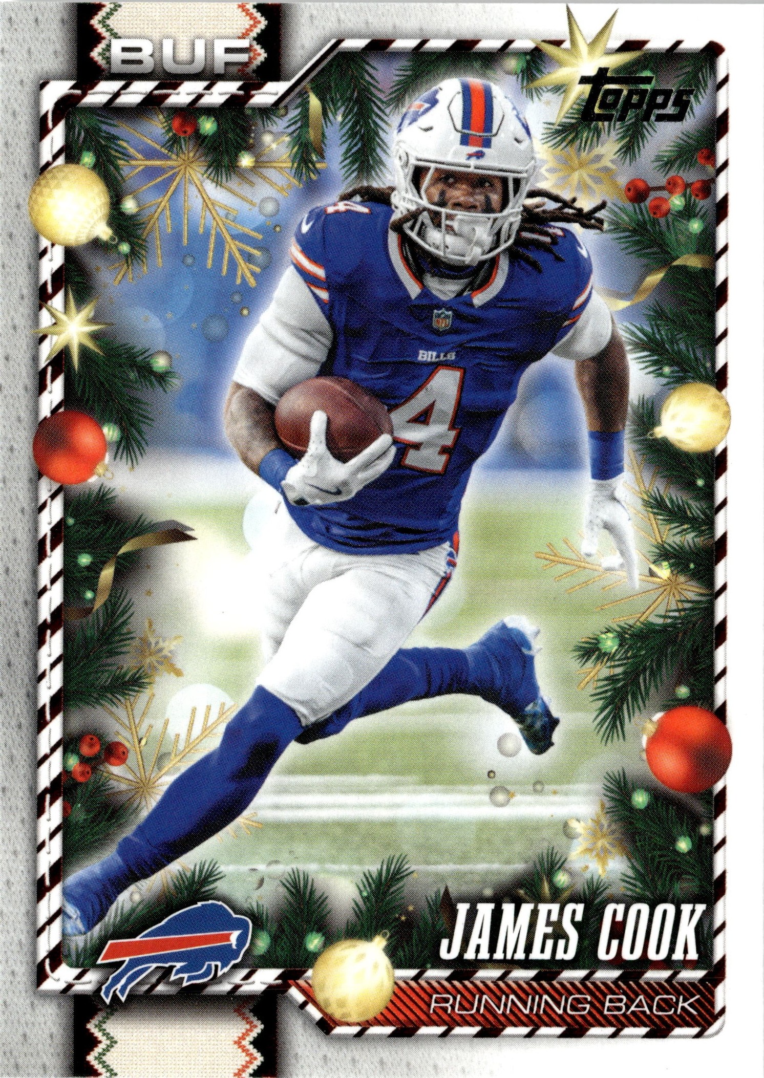 2026 Topps Holiday James Cook graded slab