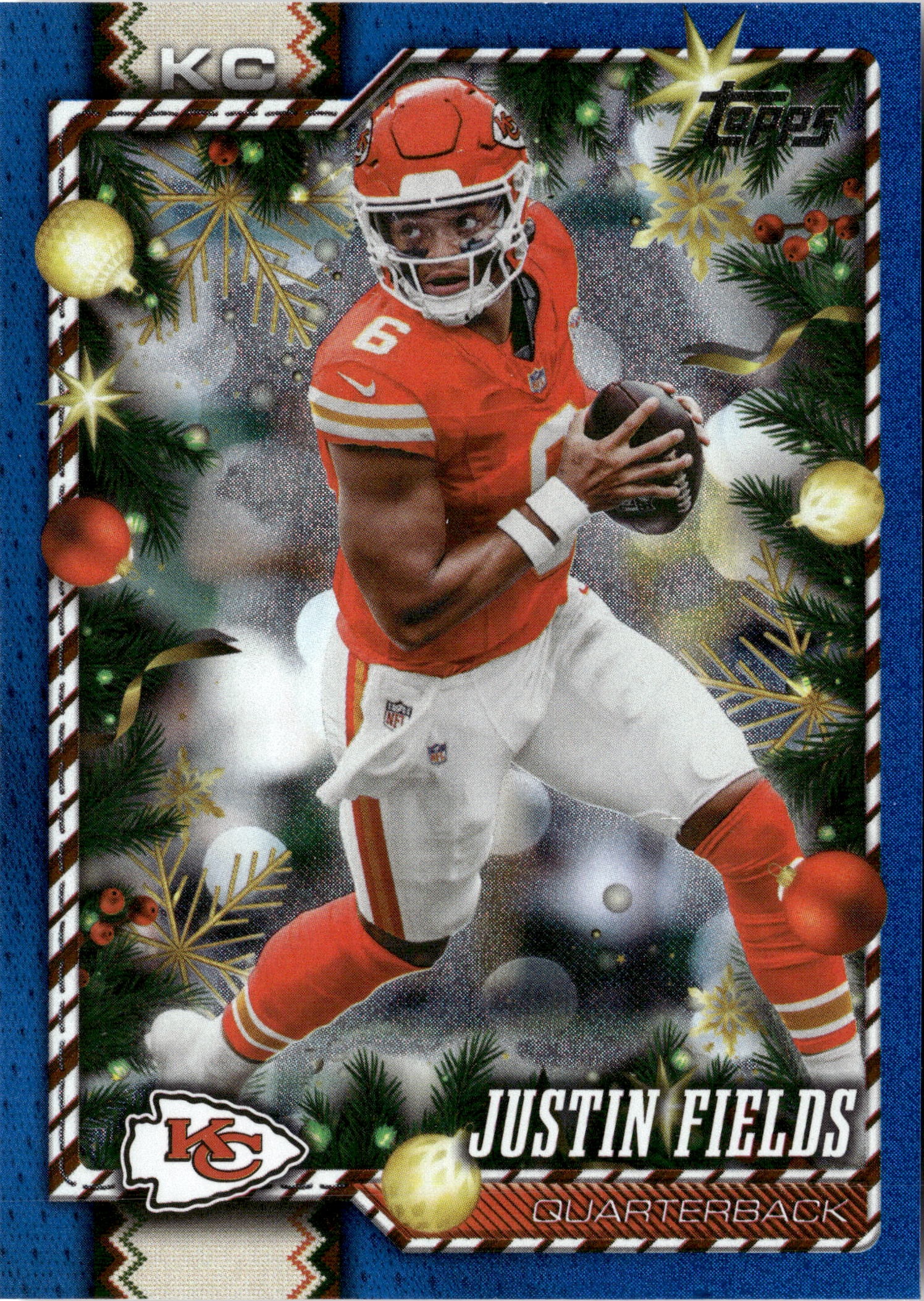 2026 Topps Holiday Justin Fields graded slab