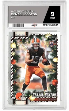 2026 TOPPS HOLIDAY #172 DENZEL BOSTON MPE 9 MINT — graded card up for auction