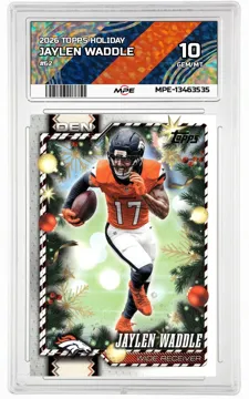 2026 TOPPS HOLIDAY #62 JAYLEN WADDLE MPE 10 GEM/MT — graded card up for auction