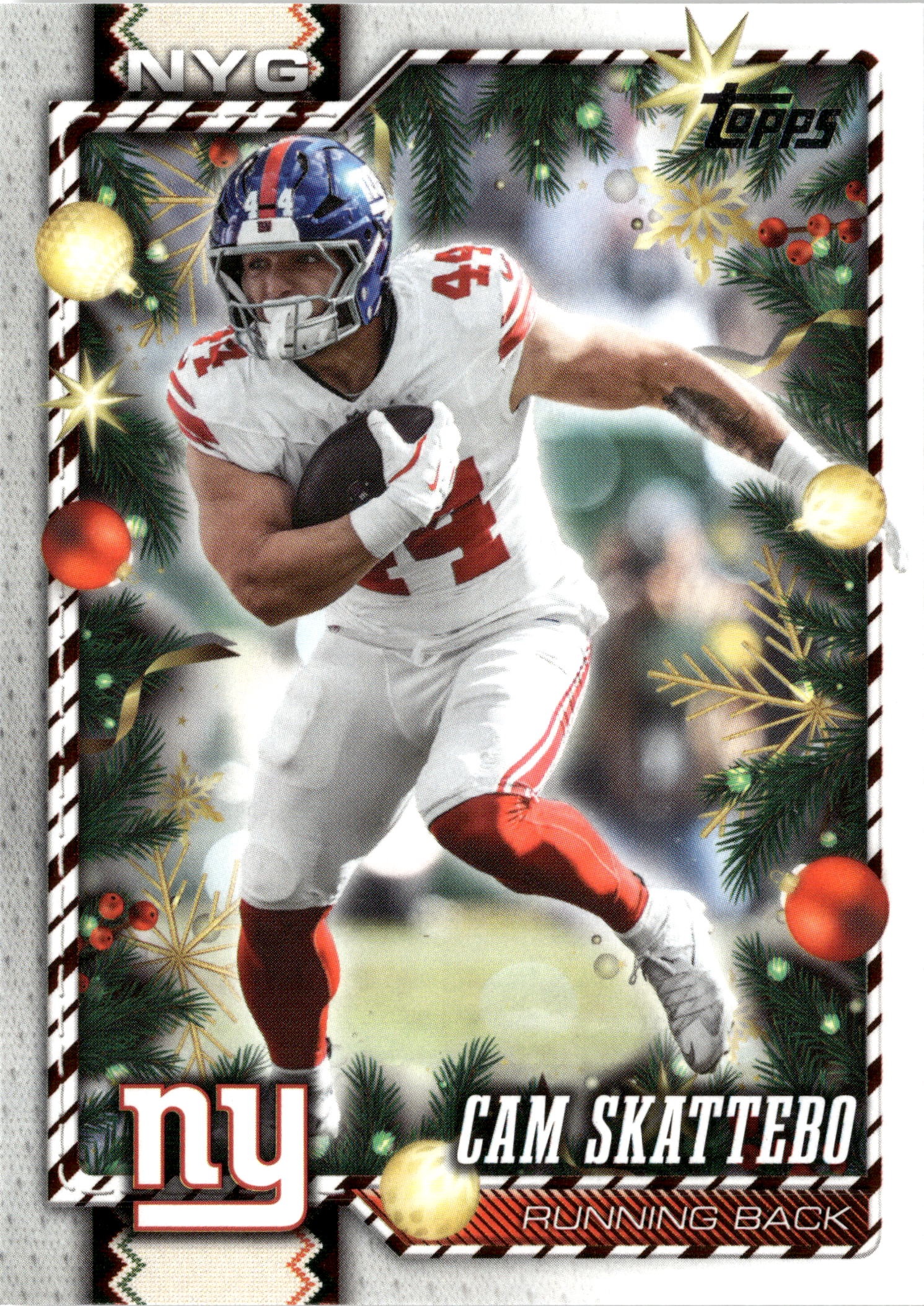 2026 Topps Holiday Cam Skattebo graded slab