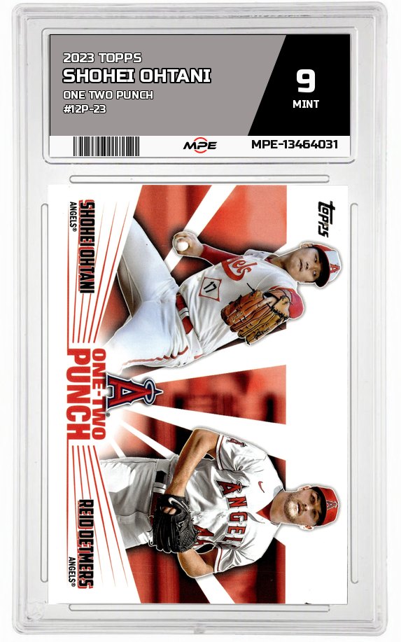 2023 TOPPS ONE TWO PUNCH #12P-23 SHOHEI OHTANI MPE 9 MINT — graded card auctioned from the MPE vault