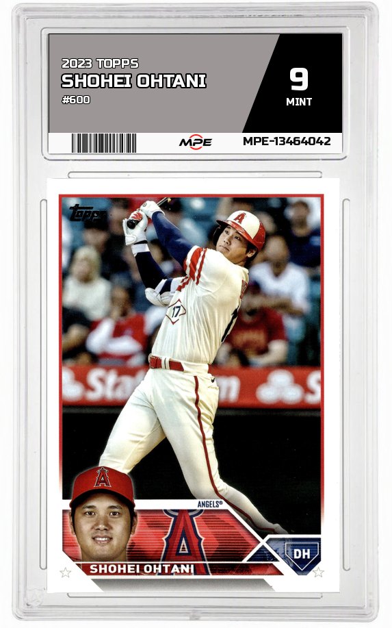 2023 TOPPS #600 SHOHEI OHTANI MPE 9 MINT — graded card auctioned from the MPE vault