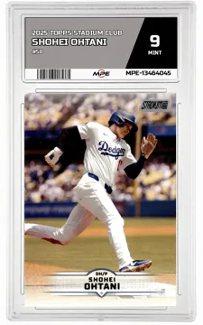 2025 TOPPS STADIUM CLUB #58 SHOHEI OHTANI MPE 9 MINT — graded card up for auction