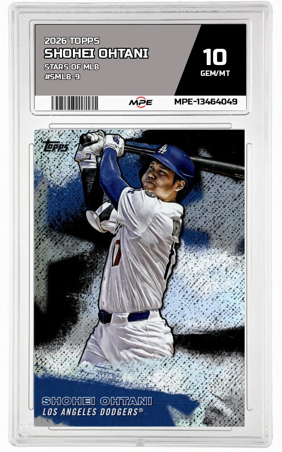 2026 TOPPS STARS OF MLB #SMLB-9 SHOHEI OHTANI MPE 10 GEM/MT — graded card auctioned from the MPE vault