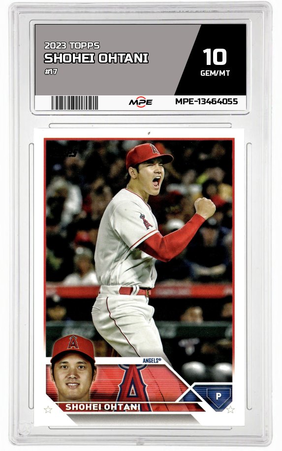 2023 TOPPS #17 SHOHEI OHTANI MPE 10 GEM/MT — graded card auctioned from the MPE vault