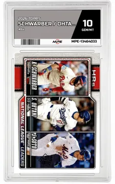 2026 TOPPS #84 SCHWARBER / OHTANI / SOTO MPE 10 GEM/MT — graded card up for auction