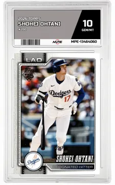 2026 TOPPS #200 SHOHEI OHTANI MPE 10 GEM/MT — graded card up for auction