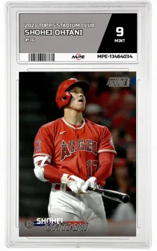 2023 TOPPS STADIUM CLUB #136 SHOHEI OHTANI MPE 9 MINT — graded card up for auction