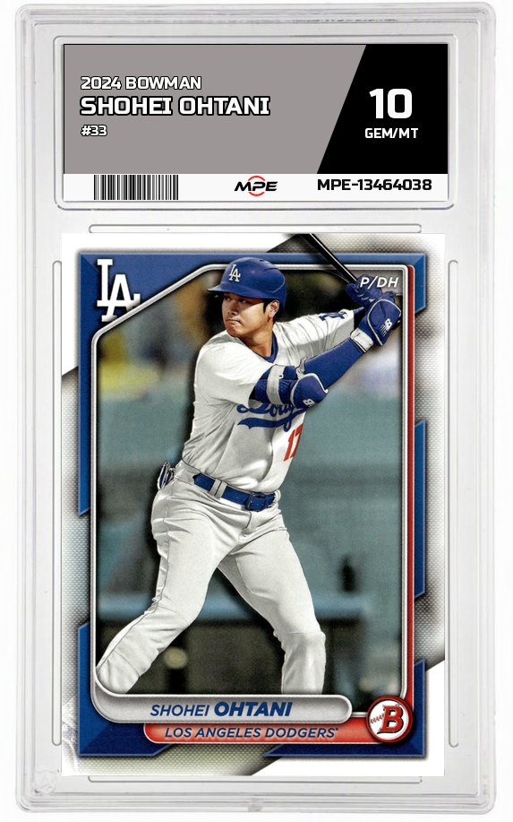 2024 BOWMAN #33 SHOHEI OHTANI MPE 10 GEM/MT — graded card auctioned from the MPE vault