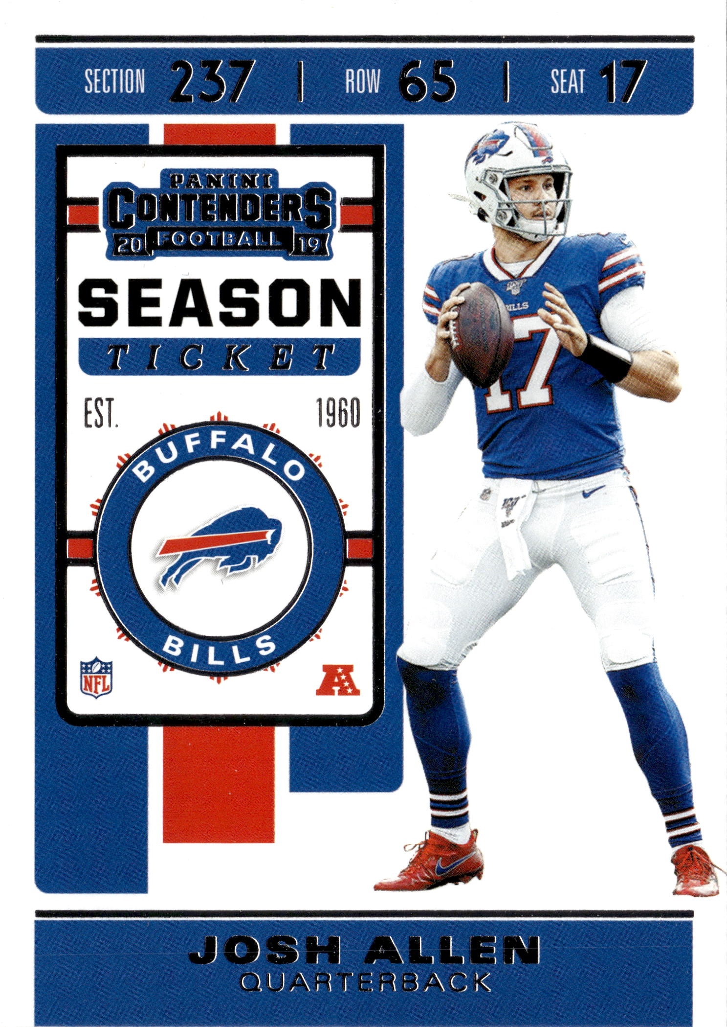 2019 Contenders Josh Allen graded slab