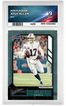 2020 PLAYBOOK #46 JOSH ALLEN MPE 9 MINT — graded card up for auction