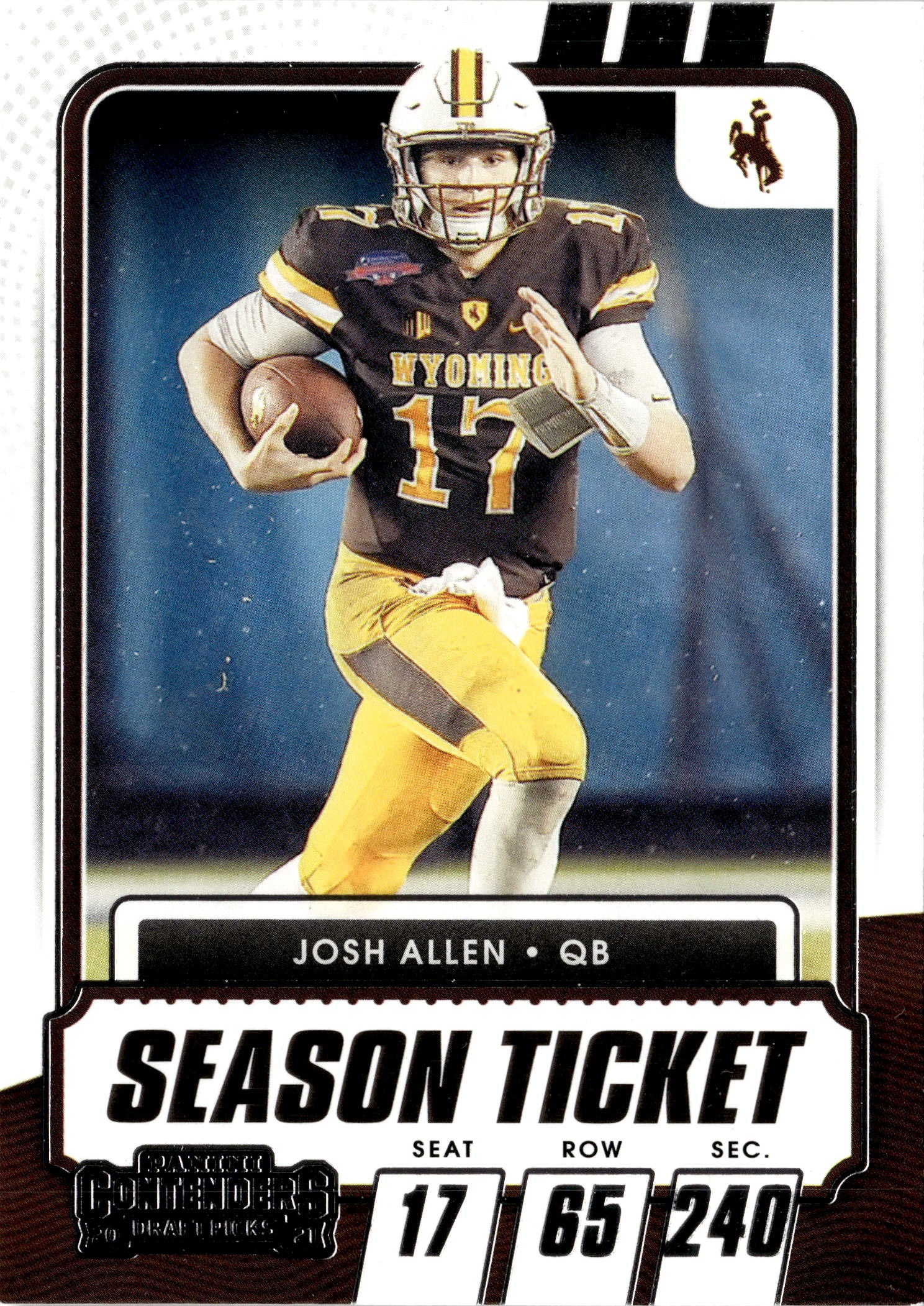 2021 Contenders Draft Picks Josh Allen graded slab