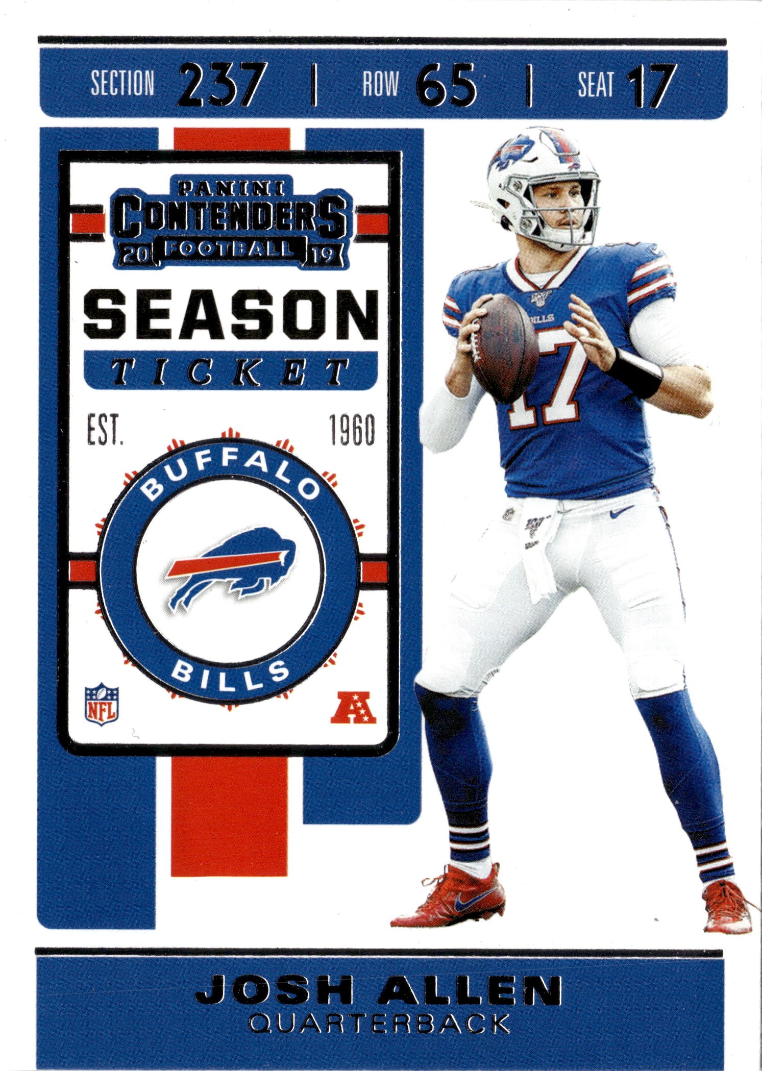 2019 Contenders Josh Allen graded slab