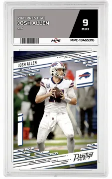 2021 PRESTIGE #16 JOSH ALLEN MPE 9 MINT — graded card up for auction