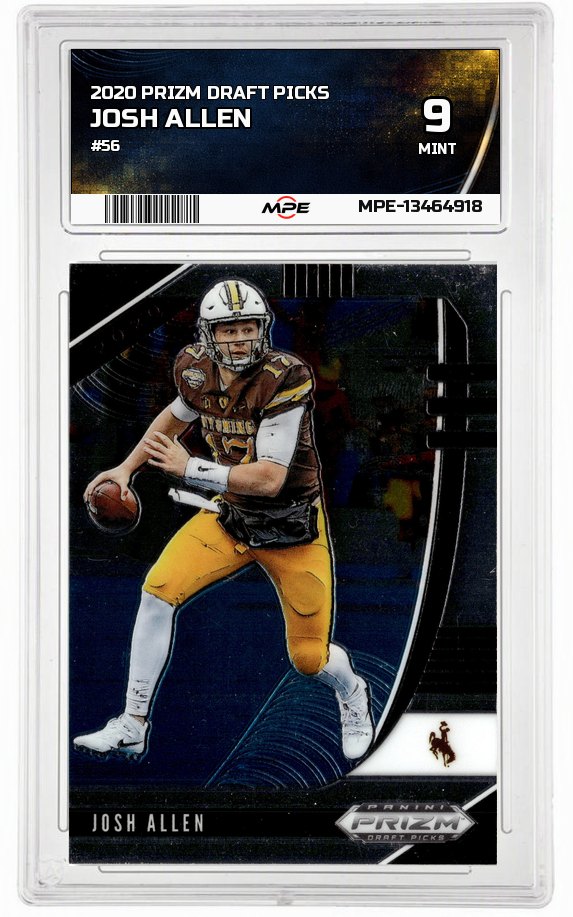 2020 PRIZM DRAFT PICKS #56 JOSH ALLEN MPE 9 MINT — graded card auctioned from the MPE vault