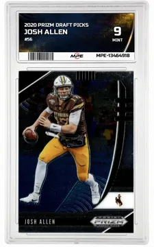 2020 PRIZM DRAFT PICKS #56 JOSH ALLEN MPE 9 MINT — graded card up for auction