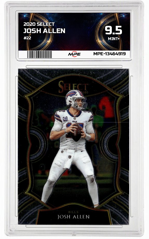 2020 SELECT #22 JOSH ALLEN MPE 9.5 MINT+ — graded card auctioned from the MPE vault
