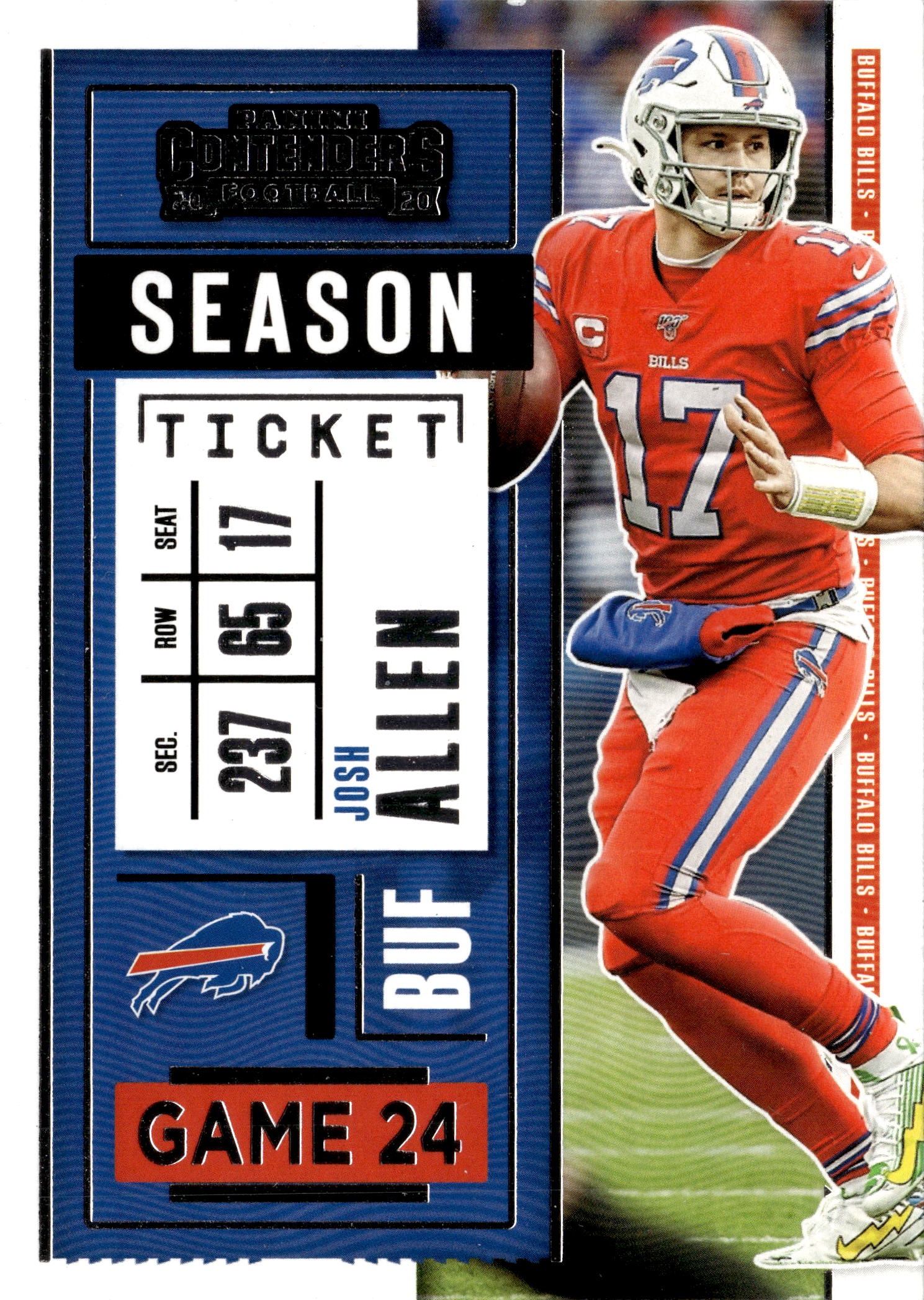 2020 Contenders Josh Allen graded slab