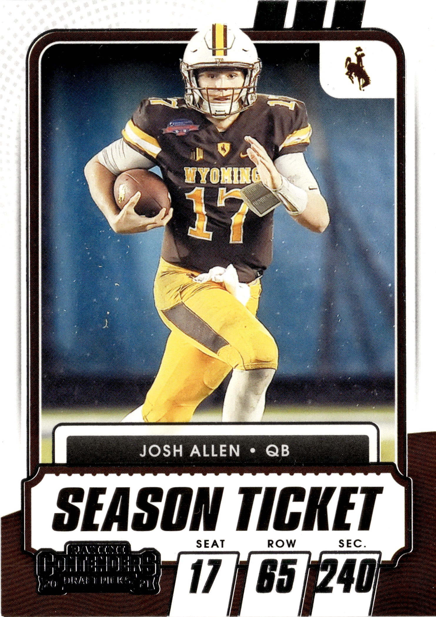 2021 Contenders Draft Picks Josh Allen graded slab