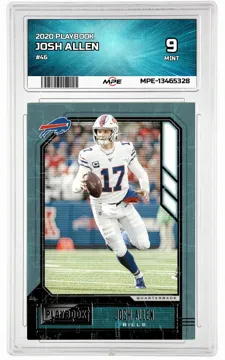 2020 PLAYBOOK #46 JOSH ALLEN MPE 9 MINT — graded card up for auction