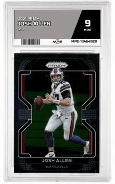 2021 PRIZM #117 JOSH ALLEN MPE 9 MINT — graded card up for auction