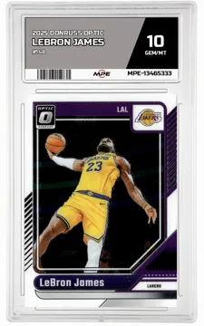 2025 DONRUSS OPTIC #148 LEBRON JAMES MPE 10 GEM/MT — graded card up for auction