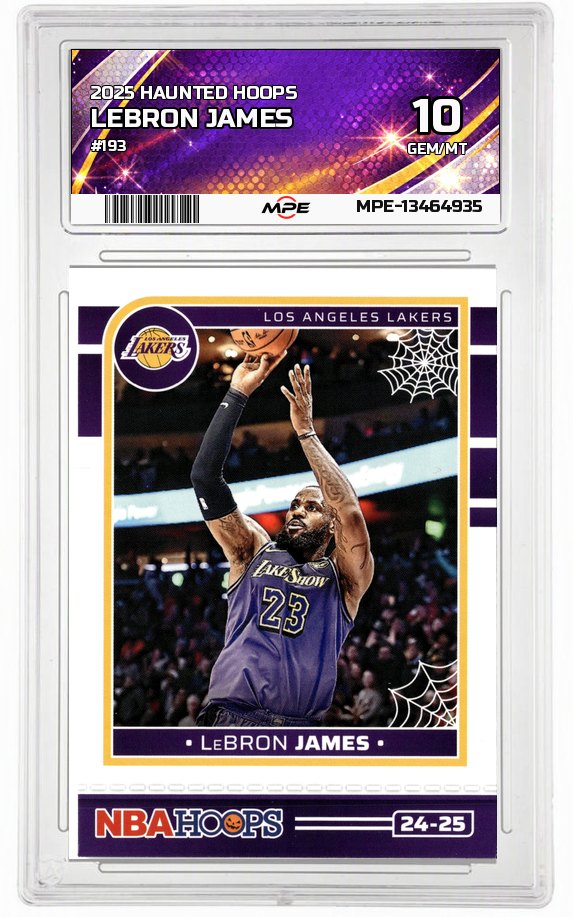 2025 HAUNTED HOOPS #193 LEBRON JAMES MPE 10 GEM/MT — graded card auctioned from the MPE vault