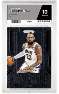 2024 PRIZM DOMINANCE #14 LEBRON JAMES MPE 10 GEM/MT — graded card up for auction