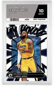 2025 DONRUSS OPTIC MY HOUSE #3 LEBRON JAMES MPE 10 GEM/MT — graded card up for auction
