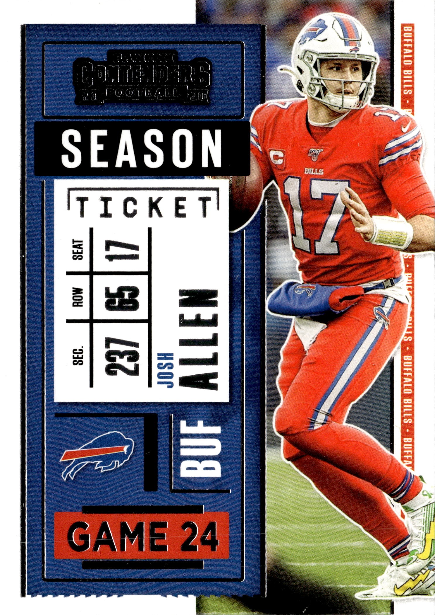 2020 Contenders Josh Allen graded slab