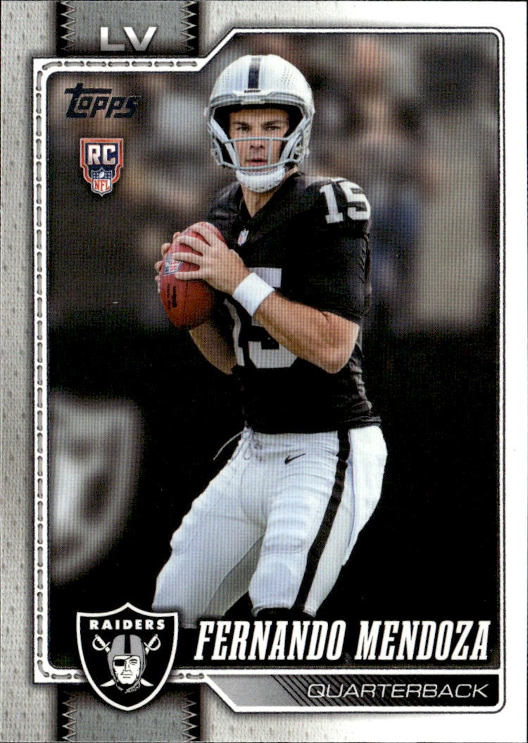 2026 Topps Fernando Mendoza graded slab
