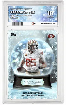 2026 TOPPS HOLIDAY SNOW GLOBE MOMENTS #SBM-24 GEORGE KITTLE MPE 10 GEM/MT — graded card up for auction