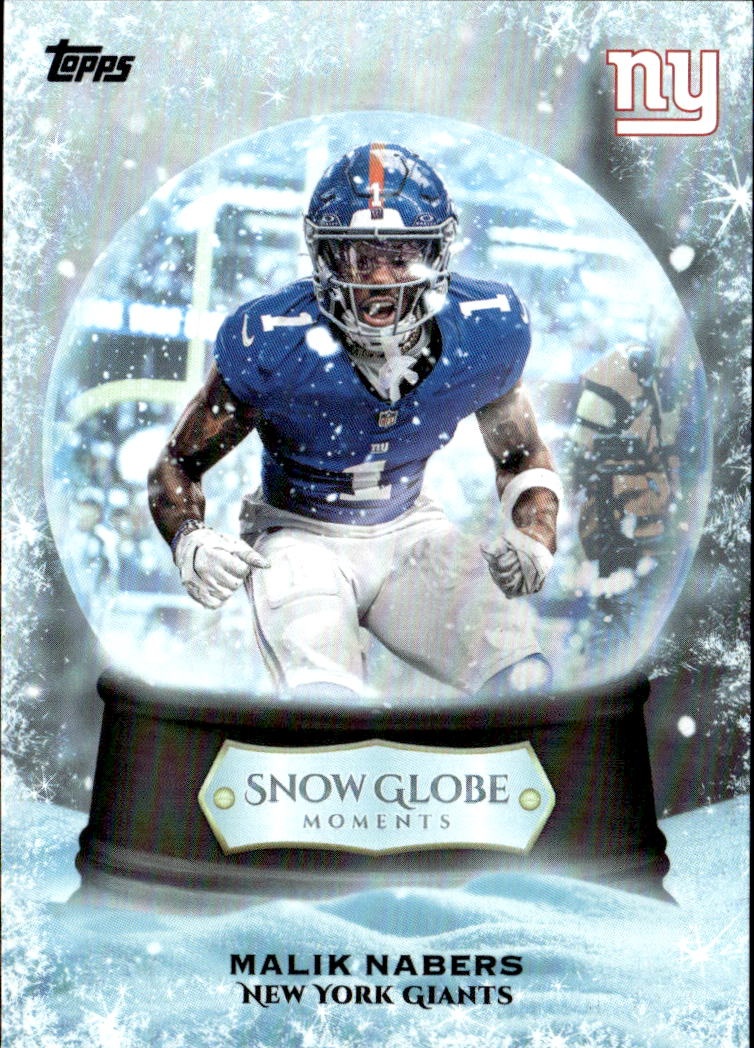 2026 Topps Holiday Malik Nabers graded slab