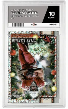 2026 TOPPS HOLIDAY CHROME-SPECKLE REFRACTOR #101 TYLER ALLGEIER MPE 10 GEM/MT — graded card up for auction