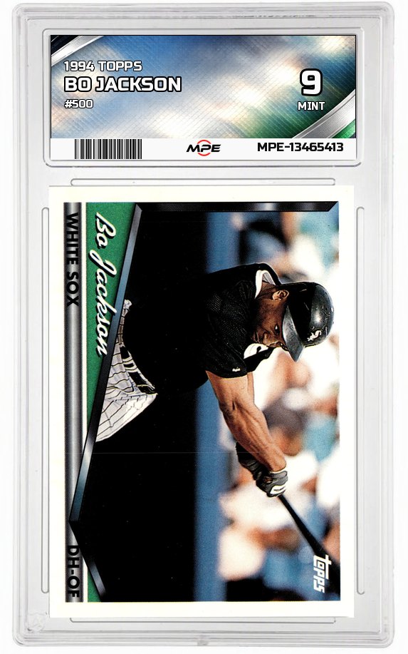 1994 TOPPS #500 BO JACKSON MPE 9 MINT — graded card auctioned from the MPE vault
