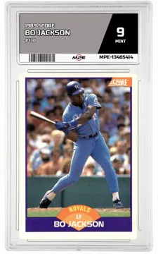 1989 SCORE #330 BO JACKSON MPE 9 MINT — graded card up for auction
