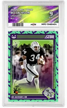 2024 SCORE A TREAT Green Bats #151 BO JACKSON MPE 9 MINT — graded card up for auction
