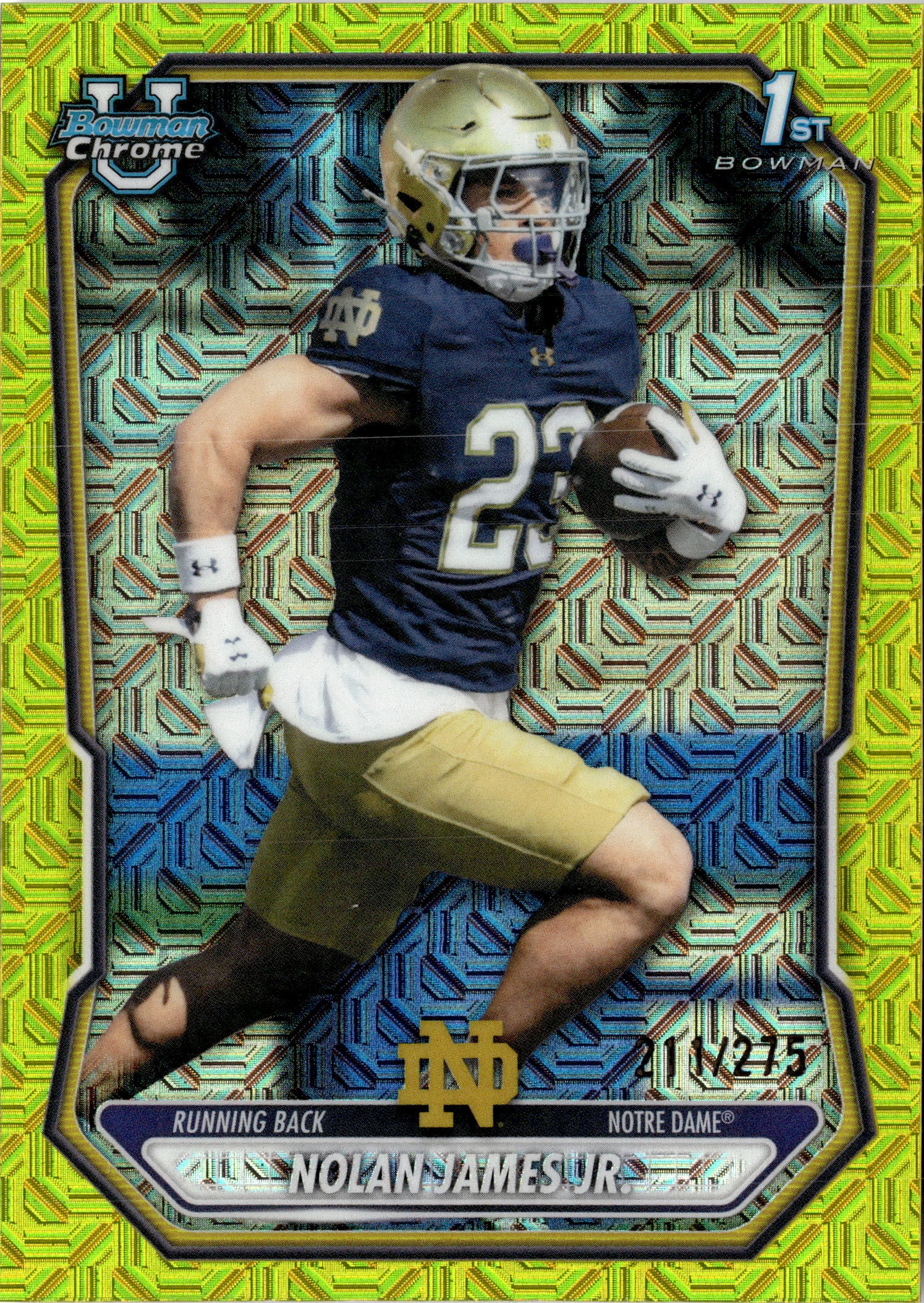 2026 Bowman Chrome U Nolan James Jr. graded slab