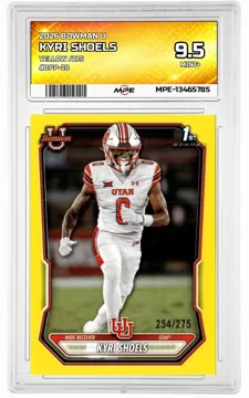 2026 BOWMAN U Yellow /275 #BPP-28 KYRI SHOELS MPE 9.5 MINT+ — graded card up for auction