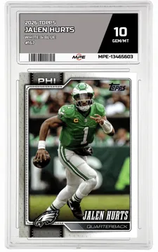 2026 TOPPS WHITE & BLUE #167 JALEN HURTS MPE 10 GEM/MT — graded card up for auction