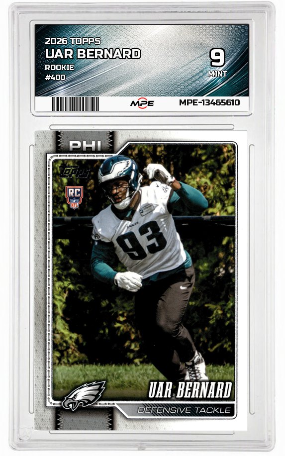 2026 TOPPS ROOKIE #400 UAR BERNARD MPE 9 MINT — graded card auctioned from the MPE vault