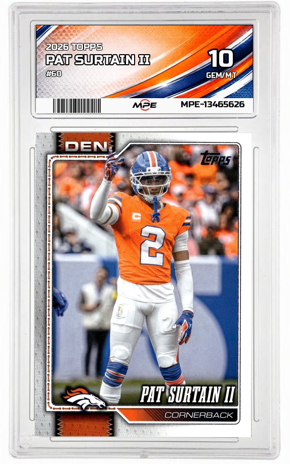 2026 TOPPS #60 PAT SURTAIN II MPE 10 GEM/MT — graded card auctioned from the MPE vault
