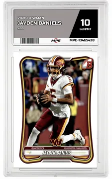 2026 BOWMAN #99 JAYDEN DANIELS MPE 10 GEM/MT — graded card up for auction